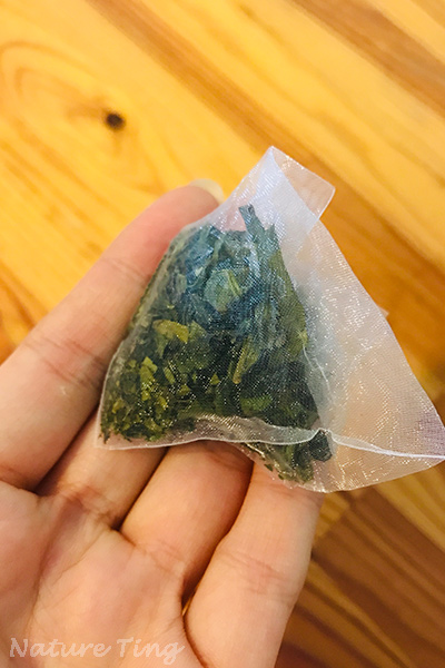 green tea bag
