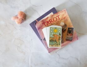tarot cards and books